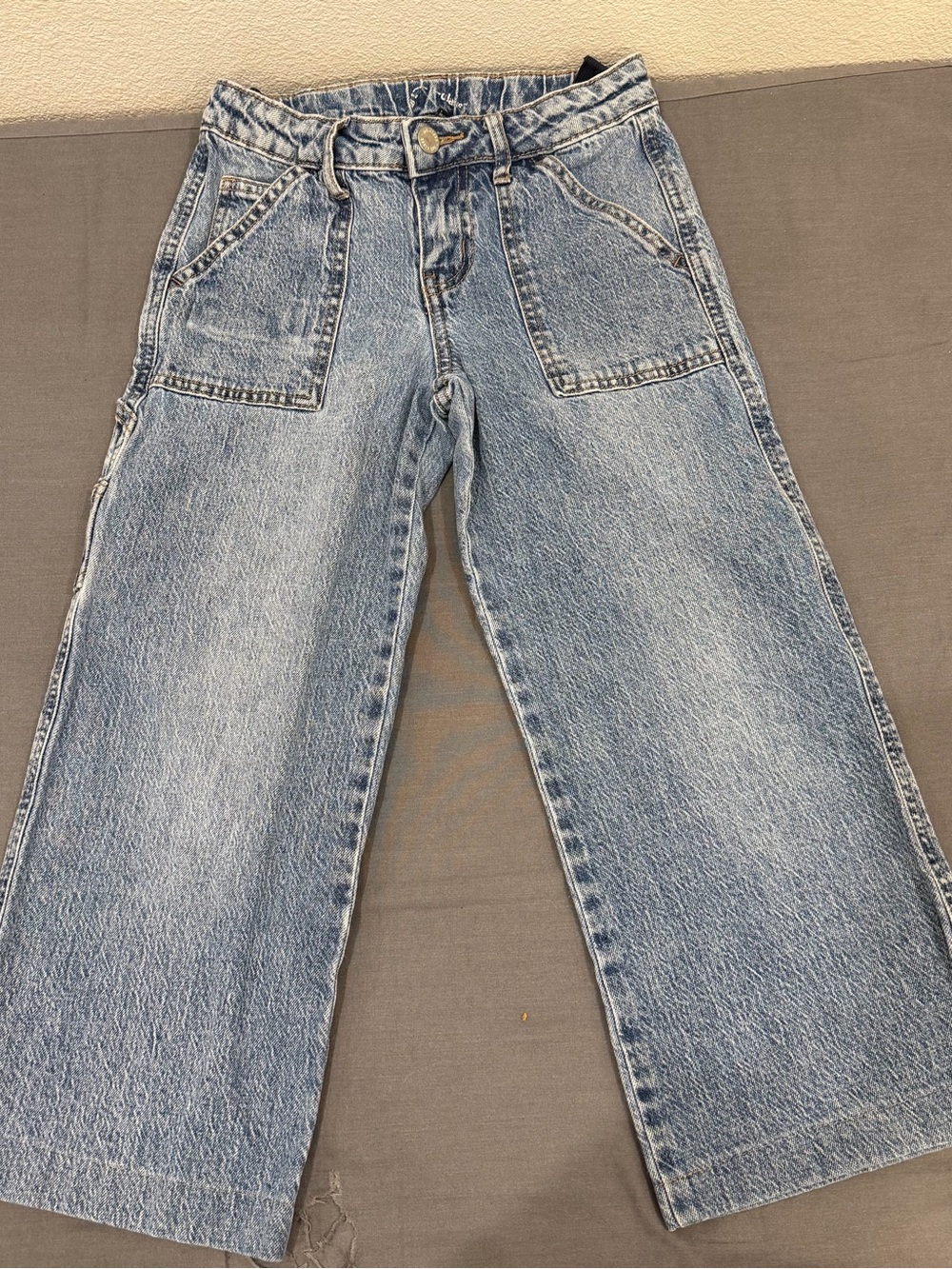 art class Light Blue Wide-Leg Kids Jeans